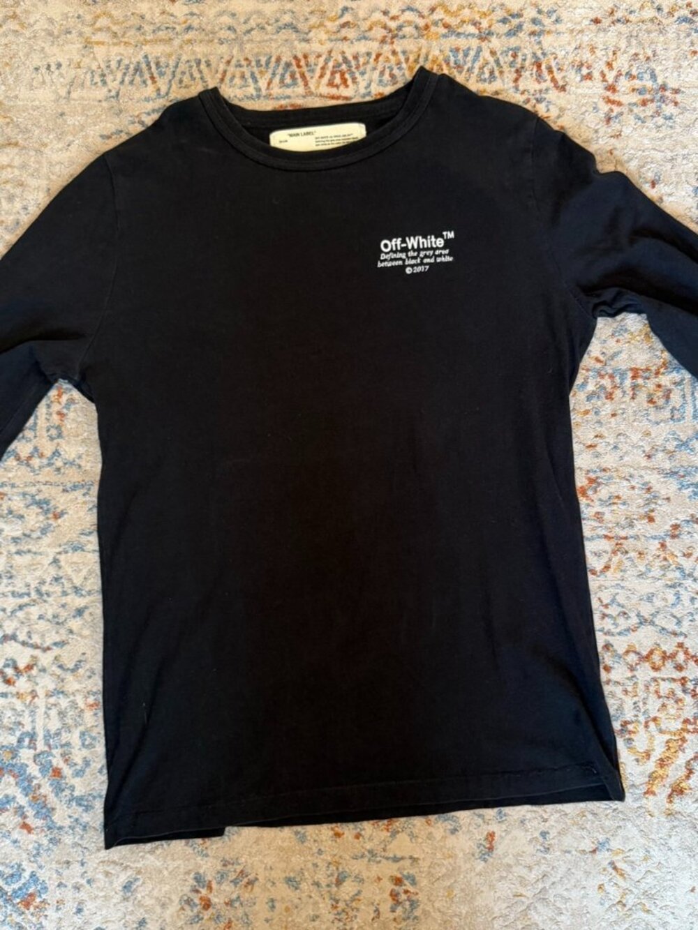 Off-White Main Label Black T-Shirt L